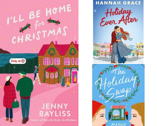 Holiday Romance Recs! ❄️🤍 cover photo collage
