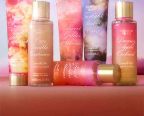 Perfume and lotions cover photo collage