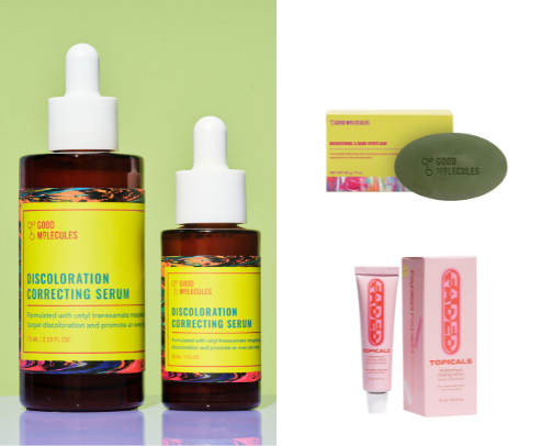 Skincare products MUST HAVES for hyperpigmentation cover photo collage
