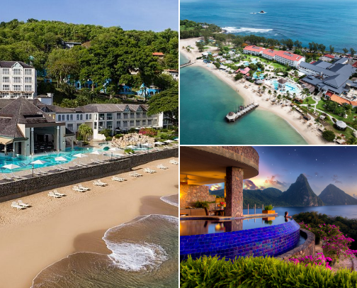 A Saint Lucia Honeymoon guide 🌺🍹🏖️💗 cover photo collage