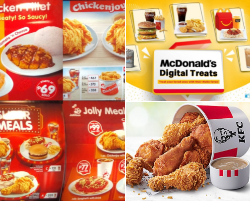 Famous Fastfood in the Philippines cover photo collage