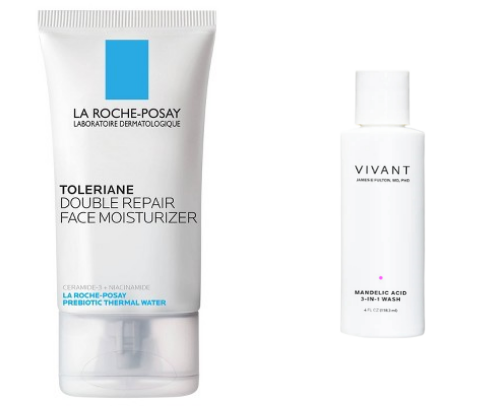My holy grail products for hormonal acne cover photo collage