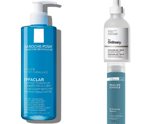 Skin care for oily skin💧 cover photo collage