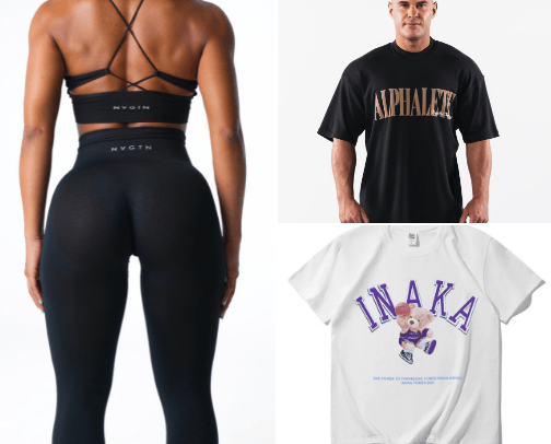 Favorite workout clothing cover photo collage