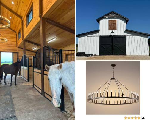 Horse Barn Build cover photo collage