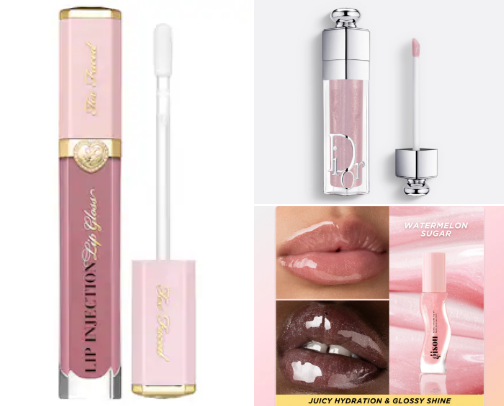 Lip gloss 👄 cover photo collage