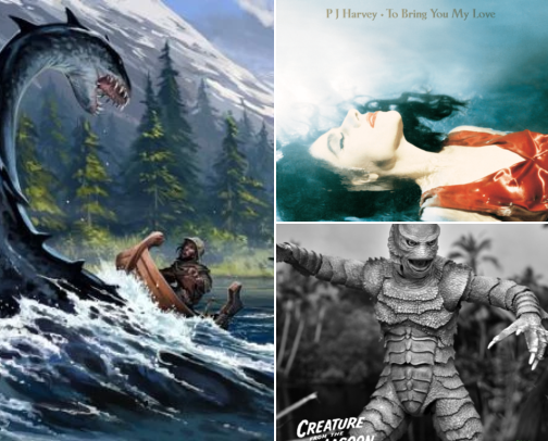 Your Last Halloween Playlist - It Came From the Water cover photo collage
