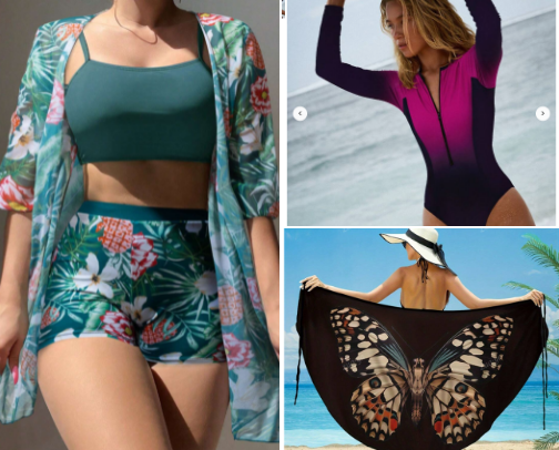 SheiN Beach WeaR cover photo collage