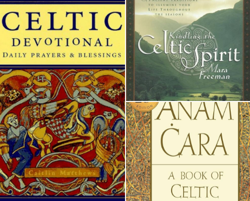 Celtic Wisdom For The Modern Mystic: Books to heal the heart cover photo collage