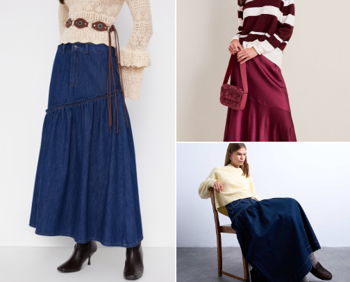 Unique Maxi Skirts for Everyday Wear cover photo collage
