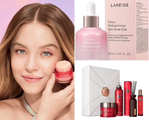 Makeup and skin cover photo collage