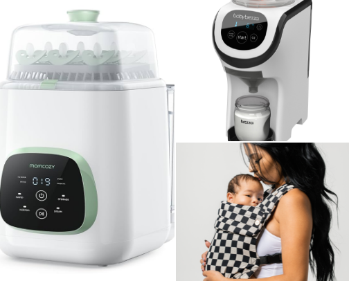 What I use daily as a first time mom cover photo collage