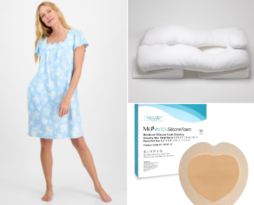 Items Needed for Aging Parents who are in a nursing home or skilled nursing facility. cover photo collage