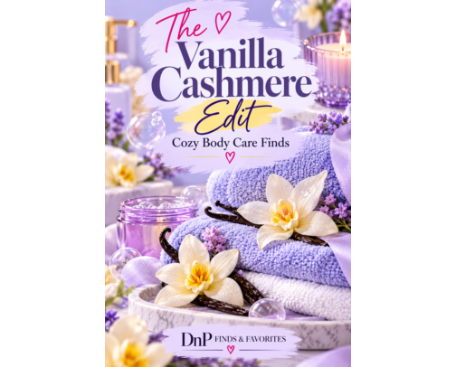 The Vanilla Cashmere Edit | Cozy Body Care Finds cover photo collage