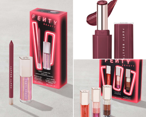 Fenty beauty products cover photo collage