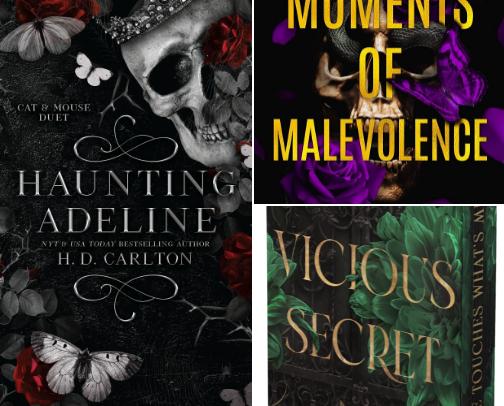 My favorite dark romance book recs cover photo collage