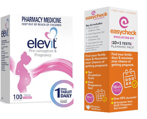 Products for pre-conception and pregancy cover photo collage