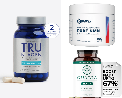 Anti aging supplements cover photo collage