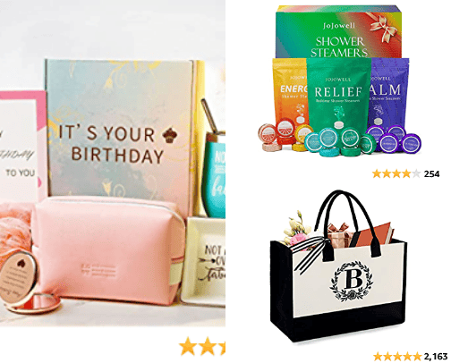 Birthday gifts for women cover photo collage