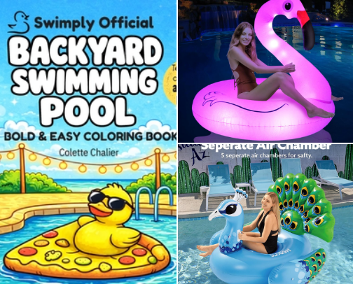 ⭐Backyard Pool Essentials cover photo collage