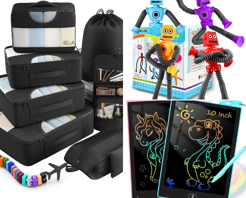 plane rides made easy(well easier) with kids! cover photo collage