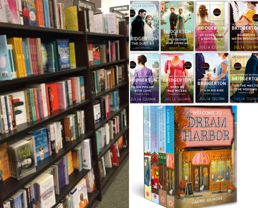 Books and more cover photo collage
