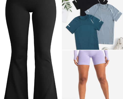 Gym clothes for the tall girlies! 🏋🏾‍♀️ cover photo collage
