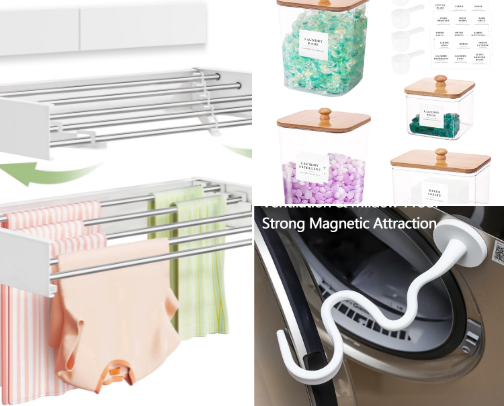 Laundry Room Must Have Storage and Organization Idea's cover photo collage