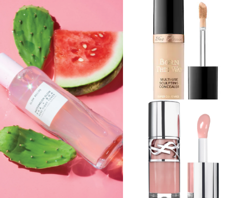 Clean girl needs | skincare, makeup, haircare, etc. cover photo collage