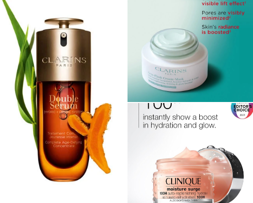 Skincare face and body cover photo collage