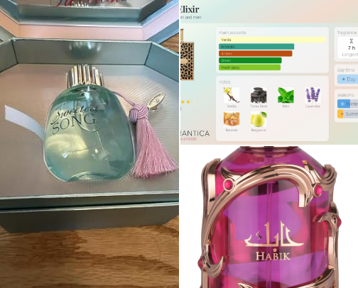 Perfume cover photo collage