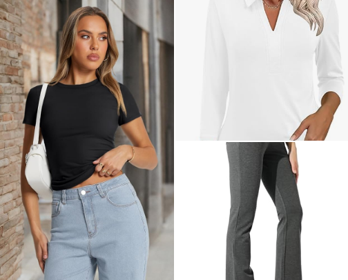 Basics for casual outfits cover photo collage