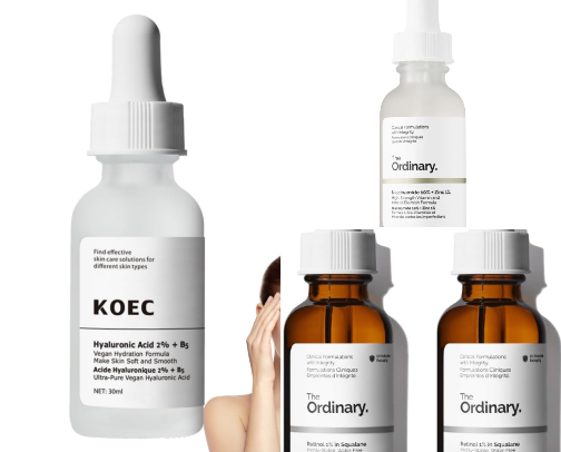 List of face serum-affordability & affective cover photo collage