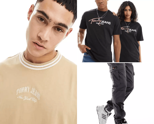 Tommy Jeans are the epitome of style and comfort <3 cover photo collage