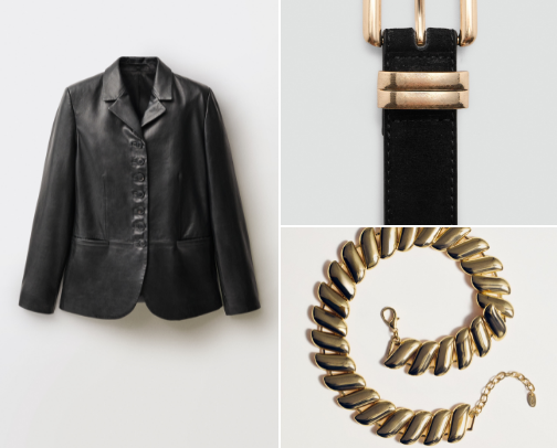 Elegant pieces from Mango cover photo collage