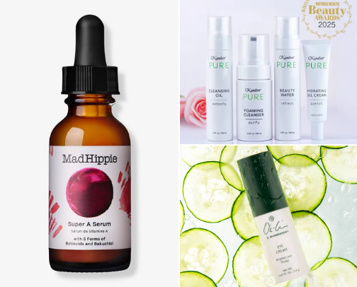 Natural and healing skincare products I love cover photo collage