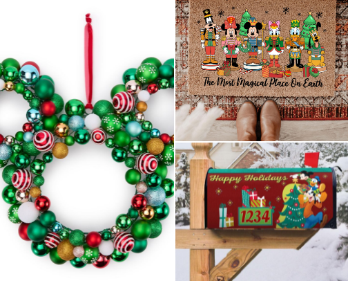 A Disney Christmas at Home cover photo collage