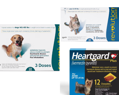 Flea meds (our favorite) cover photo collage