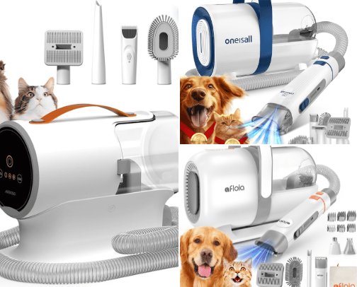Top 5 Dog Grooming Vacuums cover photo collage