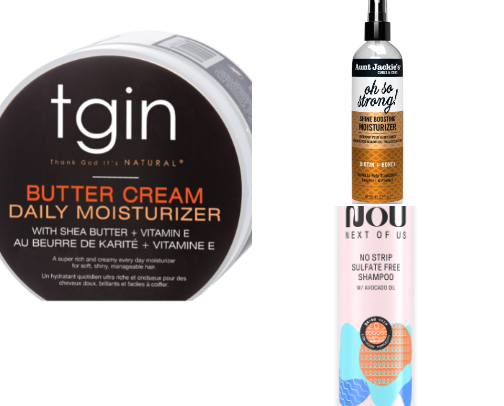 Natural Hair Care Products for Curly and Coily Hair: Hydrate and Strengthen Naturally cover photo collage