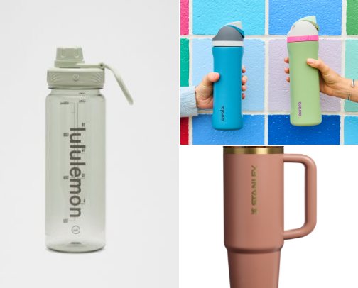 water bottles ✨ cover photo collage