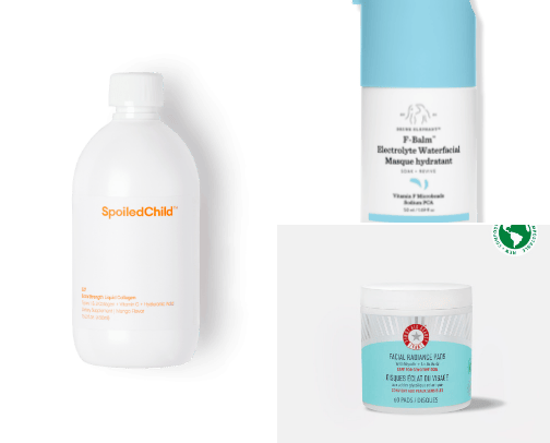 Beauty routine cover photo collage