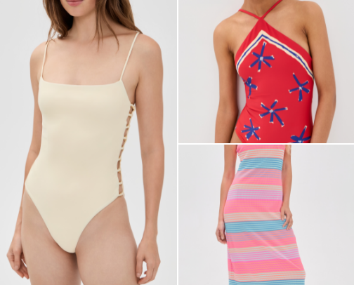 Swim, Summer Dresses & Tops Worth Reaching For cover photo collage