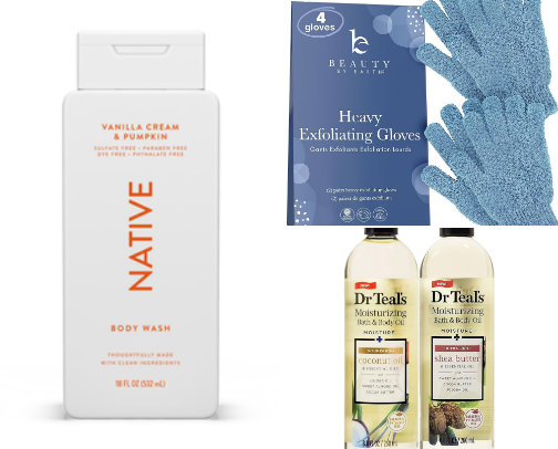 Shower essentials cover photo collage