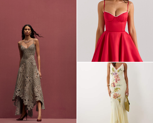 popular  dresses (from affordable to luxury) so you can explore different styles depending on your vibe 💅 cover photo collage