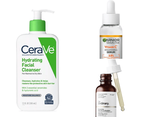 Skincare cover photo collage