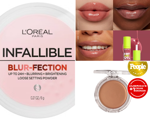 drugstore makeup favorites cover photo collage