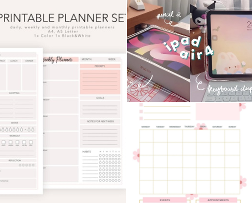 Digital Planning Must-Haves For Becoming That Girl cover photo collage