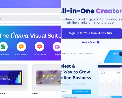 Digital Products I Use to Sell! cover photo collage