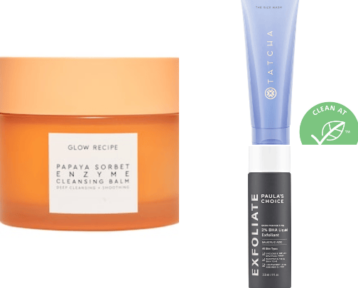 my fave skincare products cover photo collage
